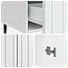 Credenza Bianco Lucido 66 x 34,5 x 97 cm Legno ingegnerizzato - Foto miniatura 6