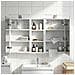 Set di Armadi da Bagno con lo scaffale 3 pcs 80 x 10,5 x 50 cm - Foto miniatura 2