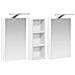 Set di Armadi da Bagno con lo scaffale 3 pcs 80 x 10,5 x 50 cm - Foto miniatura 5