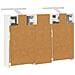 Set di Armadi da Bagno con lo scaffale 3 pcs 80 x 10,5 x 50 cm - Foto miniatura 9