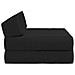 Divano Letto Pieghevole Nero 60 x 70 x 41 cm Tessuto - Foto miniatura 4