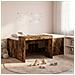 Letto alto per bambini con scrivania Rovere Fumo 75 x 190 cm - Foto miniatura 2