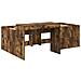 Letto alto per bambini con scrivania Rovere Fumo 75 x 190 cm - Foto miniatura 3