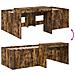 Letto alto per bambini con scrivania Rovere Fumo 75 x 190 cm - Foto miniatura 8
