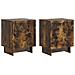 Armadio da Notte 2 pcs Rovere Fumo 43 x 34,5 x 50 cm - Foto miniatura 1