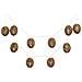 Filo Luminoso Led Carlisle In Polyrattan E Metallo Natural /nero — 180 Cm - Foto miniatura 1