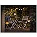 Filo Luminoso Led Carlisle In Polyrattan E Metallo Natural /nero — 180 Cm - Foto miniatura 6