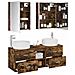 Set di mobili per il bagno 5 pcs Rovere Fumo - Foto miniatura 3