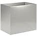 Vaso da giardino Argento 60 x 40 x 50 cm Acciaio Inox - Foto miniatura 1