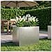 Vaso da giardino Argento 60 x 40 x 50 cm Acciaio Inox - Foto miniatura 2