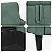 Set di Divani con Storage 2 pz Verde Mare Poliestere - Foto miniatura 4