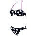 Costume Due Pezzi Donna Big Dots Bandeau Blu Bianco 42 - Foto miniatura 1