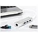 ASSMANN Electronic DA-70250-1 USB 3.0 (3.1 Gen 1) Type-A 1000Mbit / s Argento, Bianco perno e concentratore - Foto miniatura 2