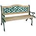 Panchina Ghisa / legno Edera Cm 126 03805 - Foto miniatura 1