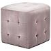 Comodini 2 Pz Rosa 30x30x30 Cm In Tessuto Vellutato - Foto miniatura 2