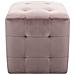 Comodini 2 Pz Rosa 30x30x30 Cm In Tessuto Vellutato - Foto miniatura 3