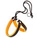 Pettorina Ergonomica Per Cani Agila Fluo 2, Ottima Vestibilità, Pratica Chiusura Con Laccetto, Soffice Imbottitura, A= b 32÷50 Cm 15 Mm Arancione - Foto miniatura 1