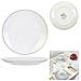 Piatto Pearl Gold 27 Cm Bianco - Foto miniatura 2