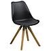 Sedia Dima Nero / Rovere - Foto miniatura 1