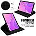 Custodia Per Tablet Compatibile Con Huawei Matepad T 10 (9.7 Zoll) / T 10s (10.1 Zoll) In Nero Sambuco - Coperchio Protettivo Senza Auto Wake Up, Con Funzione Stand E Chiusura A Fascia Elastica - Foto miniatura 4