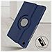 Custodia Samsung Galaxy Tab A8 10.5 2021 Copertina Supporto Rotante 360° Blu - Foto miniatura 3