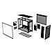 Case Prime AP201 Mini Tower micro ATX / Mini-ITX 3x USB 3.2 Colore Nero (Finestrato) - Foto miniatura 8