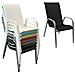 Set Di 6 Sedie Marbella In Textilene Nero - Alluminio Grigio - Foto miniatura 7