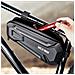 Borsa Bici 1,8l Waterproof Anti-shock Fissaggio Cinghie Fibbia Xt9 Nera - Foto miniatura 3