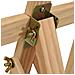 Cavalletto 53,5x95x127 Cm In Legno Massello Di Pino - Foto miniatura 7