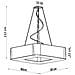 Lampadario Urano 80 Bianco Sl. 0827 - Minimalista Lampadari Bianco 112x80x80 Cm - Foto miniatura 7