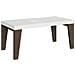 Tavolo Allungabile 90x180/440 Cm Naxy Mix Piano Bianco Frassino - Gambe Noce - Bianco Frassino /noce - Foto miniatura 1