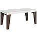 Tavolo Allungabile 90x180/440 Cm Naxy Mix Piano Bianco Frassino - Gambe Noce - Bianco Frassino /noce - Foto miniatura 6