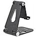 Supporto universale regolabile per smartphone e tablet - Ripiegabile - Nero - Foto miniatura 2