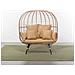 Jane Poltrona Indipendente A 2 Posti In Resina Effetto Rattan - Foto miniatura 3