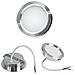 Faretto Led 3 W Luce Naturale A Incasso Rotondo Opaco Bordo Argento P60-n - Foto miniatura 1