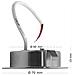 Faretto Led 3 W Luce Naturale A Incasso Rotondo Opaco Bordo Argento P60-n - Foto miniatura 2