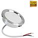 Faretto Led 3 W Luce Naturale A Incasso Rotondo Opaco Bordo Argento P60-n - Foto miniatura 3