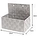 Contenitore Rattan Decorativo Cestino Con Maniglie Porta Oggetti Riviste 25x15x22cm 25x15x22 Grigio - Foto miniatura 2