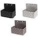 Contenitore Rattan Decorativo Cestino Con Maniglie Porta Oggetti Riviste 25x15x22cm 25x15x22 Grigio - Foto miniatura 3
