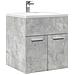 Mobile Lavabo Bagno Grigio Cemento 41x38,5x46 Cm In Truciolato - Foto miniatura 1