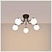 Lampadario Astral 5 Nero Sl. 1663 - Minimalista Lampadario Nero /bianco 29x58x64 Cm - Foto miniatura 4