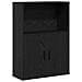 Libreria Rovere Nero 60x24x85 Cm In Legno Multistrato - Foto miniatura 2
