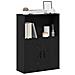 Libreria Rovere Nero 60x24x85 Cm In Legno Multistrato - Foto miniatura 1