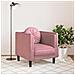 Poltrona Con Cuscino Rosa In Velluto - Foto miniatura 2