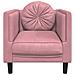 Poltrona Con Cuscino Rosa In Velluto - Foto miniatura 3