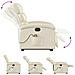 Poltrona Alzapersona Reclinabile Massaggio Crema Similpelle - Foto miniatura 6