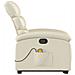 Poltrona Alzapersona Reclinabile Massaggio Crema Similpelle - Foto miniatura 9