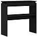 Tavolo Consolle  Nero Rovere 80x30x80 cm in Legno Ingegnerizzato - Foto miniatura 5