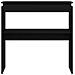 Tavolo Consolle  Nero Rovere 80x30x80 cm in Legno Ingegnerizzato - Foto miniatura 6