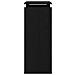Tavolo Consolle  Nero Rovere 80x30x80 cm in Legno Ingegnerizzato - Foto miniatura 7